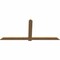 Ekena Millwork Eugene Smooth Timber Gable Bracket, Western Red Cedar, 96"W x 44"H x 1 1/2"D x 5 1/2"F, 11/12 Pitch GBW096X44X0206EUG00SWR - alternate 4